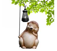 Riccio ad energia solare, statua di luce solare riccio | Figura riccio luminoso per esterno - Sculture di animali in resina solare per un pieno di vitalità nel giardino