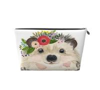 Riccio adorabile animale sveglio dell'acquerello, Borsa da toilette Borsa per trucco Borsa per cosmetici Borsa da toilette da viaggio portatile