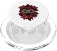 Riccio autunno foglie autunno natura amante carino foresta animale PopSockets PopGrip per MagSafe