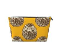 Riccio carino, Borsa da toilette Borsa per trucco Borsa per cosmetici Borsa da toilette da viaggio portatile