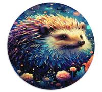 Riccio Cartone Puzzle 1000 Pezzi Rotondo Carta Puzzle per Adulti Foresta Fantastica