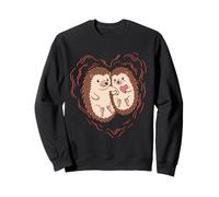 Riccio Che Si Tiene per Mano Coppie Amore Cuore Art Design Felpa