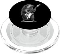 Riccio che suona la chitarra musica rock amante degli animali domestici PopSockets PopGrip per MagSafe