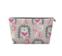 Riccio Con Amore Del Cuore, Borsa da toilette Borsa per trucco Borsa per cosmetici Borsa da toilette da viaggio portatile