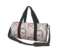 Riccio Con Amore Del Cuore, Borsone da viaggio di grande capacità Borsa rotonda Borsa da viaggio sportiva Borsa da viaggio Borsa da fitness