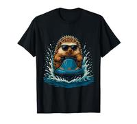 Riccio con occhiali da sole carino Pet Jet Ski Rider Summer Vibes Maglietta