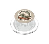 Riccio con un piccolo libro per gli amanti dei libri, lettori Kindle PopSockets PopGrip per MagSafe