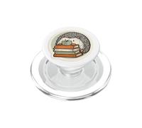 Riccio crema con un piccolo libro per gli amanti dei libri PopSockets PopGrip per MagSafe