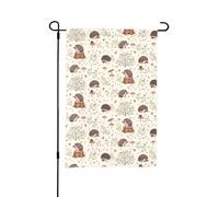 Riccio del prato,Bandiera da giardino per esterni e interni, stendardo decorativo bifacciale 30x45 cm