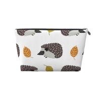 Riccio delle foglie di autunno, Borsa da toilette Borsa per trucco Borsa per cosmetici Borsa da toilette da viaggio portatile