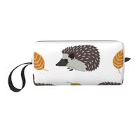 Riccio delle foglie di autunno, Borsa per il trucco Borsa per cosmetici Borsa da toilette da viaggio portatile Borsa per trucco Organizer
