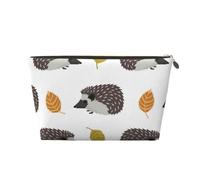 Riccio delle foglie di autunno, Borsa per il trucco Borsa per cosmetici Borsa da toilette da viaggio portatile Borsa da toilette