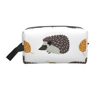 Riccio delle foglie di autunno, Borsa per il trucco Borsa per cosmetici Borsa da viaggio portatile da viaggio Borsa per trucco Organizer