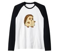 Riccio di Halloween - Simpatico Costume da Fantasma Maglia con Maniche Raglan