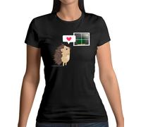 Riccio In Amore - Maglietta Donna - Carina - Romantica - Adorabile - Amore