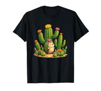 Riccio Kawaii tra Il Giardino di Cactus in Fiore Maglietta