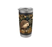 Riccio nella foresta William Morris Style Bicchiere termico in acciaio inox doppia parete