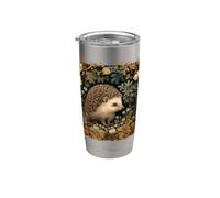 Riccio nella foresta William Morris Style Bicchiere termico in acciaio inox doppia parete