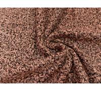 Riccio Teddy Simil Pelliccia Tessuto Materiale Boucle Rosa