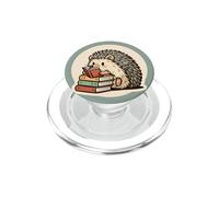 Riccio verde con un piccolo libro per gli amanti dei libri PopSockets PopGrip per MagSafe