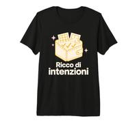 Ricco di Intenzioni - Ironia sul Costo della Vita Maglietta Premium