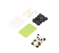Rice Ball Mold Set, 2 Set Sushi Maker Mould Seaweed Cutter Bento Cute Panda Shape Sushi Mold Kitchen Rice Mould Onigiri Mold Rice Shaper Sandwich DIY Kitchen Tools for Lunch