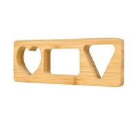 Rice Ball Mold, Sushi Making, Compact Size Food Safe Natural Material Quick Release Handcrafted Style Lightweight Form, Wooden Mold for Kitchen, Snack, Home, Dining, Camping 11.81x3.94x0.98 Inches