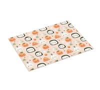 Rice Ball - Tappetino scolapiatti con stampa carina, super assorbente, in microfibra, grande, per bancone della cucina, 45,7 x 61 cm, facile da pulire, decorazione per la casa