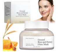 Rice Beauty Mask, maschera viso riso e miele, maschera viso riso e miele, fango viso copre la cura della pelle, maschera nutriente per la notte, per tutti i tipi di pelle, 150 g