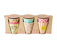 Rice - Bicchieri Melamina Medio 6 Pz - Funky Print Multi
