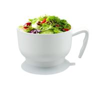 Rice Bowl Container, Food Containers Bowls, Dinner Food Bowls, Food Grade Bowl with Suction Cup and Ergonomic Handle 6.1x3.5 Inches for Soups, Rice, and Meals (1 Piece)