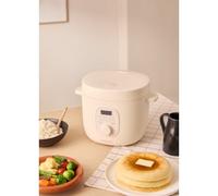 RICE COOKER STUDIO - Cuociriso Elettrico Multifunzione Con Cestello Per La Cottura A Vapore Bianco Panna