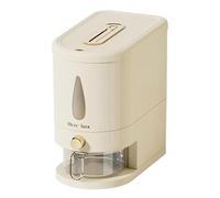Rice Dispenser - 5kg Capacity Airtight Bin | 28x27x16cm Cereal Container With Measuring Cup | Kitchen Storage For Rice Grain Oatmeal Soybean Corn Cereal Pet Food Home Kitchen Pantry Countertop