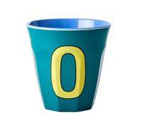 RICE DK - Tazza in melamina media, bicolore con lettera O