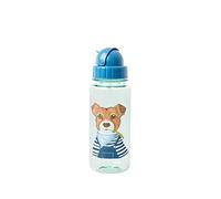 Rice Drinking Bottle, borraccia con cannuccia, Farm Amimal Print, verde, 500 ml