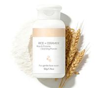 Rice Exfoliating Face Cleanser - Rice Powder Face Wash & Exfoliating Scrub with Rice Bran Extract, Radiant Skin, Face Cleanser for Dry Skin, Korean Skincare, Deep Pore Care, Travel-Friendly