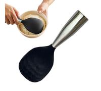 Rice in silicone in piedi bianco-pala per casa pala anti-calo resistente al calore, esaltatrice di risotti anti-scalditura resistente al calore, a tre, che servono cucchiai e posate