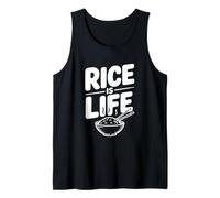 Rice Is Life Divertente Foodie Amante Umorismo Canotta