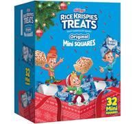 Rice Krispies Treats Mini barretta di marshmallow e cereali, snack per le vacanze, originale, con scatola da 351,5 g (32 barrette)