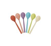 Rice - Melamine Tea Spoon - Glory Days Colors - Set Of 6 NUOVO