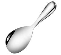 Rice Paddle Spoon, Stainless Steel Soup Spoon, Non-Stick Potato Server, Heat Resistant Kitchen Spatula for Cooking, Serving Mashed Potato, Rice, Soup, Kitchen Use