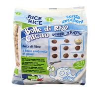 PROBIOS Rice & Rice - Bolle di riso al cacao senza glutine, 150 grammi