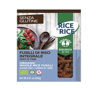 PROBIOS Rice & Rice - Fusilli di riso integrale senza glutine, 250 grammi