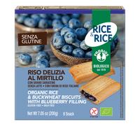 RICE&RICE RISO DELIZIA AL MIRTILLO 6 SNACK SENZA GLUTINE