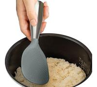 Rice Scooper, Spoon in silicone per uso domestico, riscaldatore verticale in acciaio con riso, multifunzionale per la zuppa, Noodle Serving