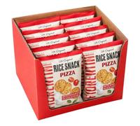 Rice Snack Pizza Mini Pack 20g per Fiorentini, Box con 12 Confezioni da 20g, Snack di Riso Croccanti Gusto Pizza, Senza Glutine, Non Fritti, Monoporzione per Aperitivo e Pausa Snack
