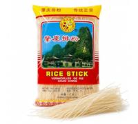 Rice Stick Vermicelli di Riso 400g - Spaghetti di Riso Asiatici Senza Glutine - Ideali per Wok, Zuppe, Pad Thai e Piatti Orientali
