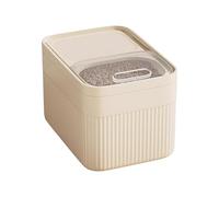 Rice Storage Container - Large Capacity Airtight Cereal Organizer With Measuring Cup, Rice Organizer Containers For Cereal Pet Food Flour Snack Grain