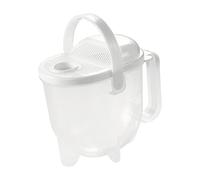 Rice Washer - PET 13 x 8 x 16 cm | Colander Strainer, Kitchen Washing Bowl With Lid For Rice Vegetable Cleaning And Easy Draining | Ideal For Home Hotel Restaurant Food Preparation And Daily Cooking