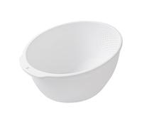 Rice Washer Strainer Bowl - Rice Colander Strainer - Rice Washing Bowl With Side Drainer,Multifunctional Food Grade Rice Cleaner Strainer Cleaning Rinsing Fruits